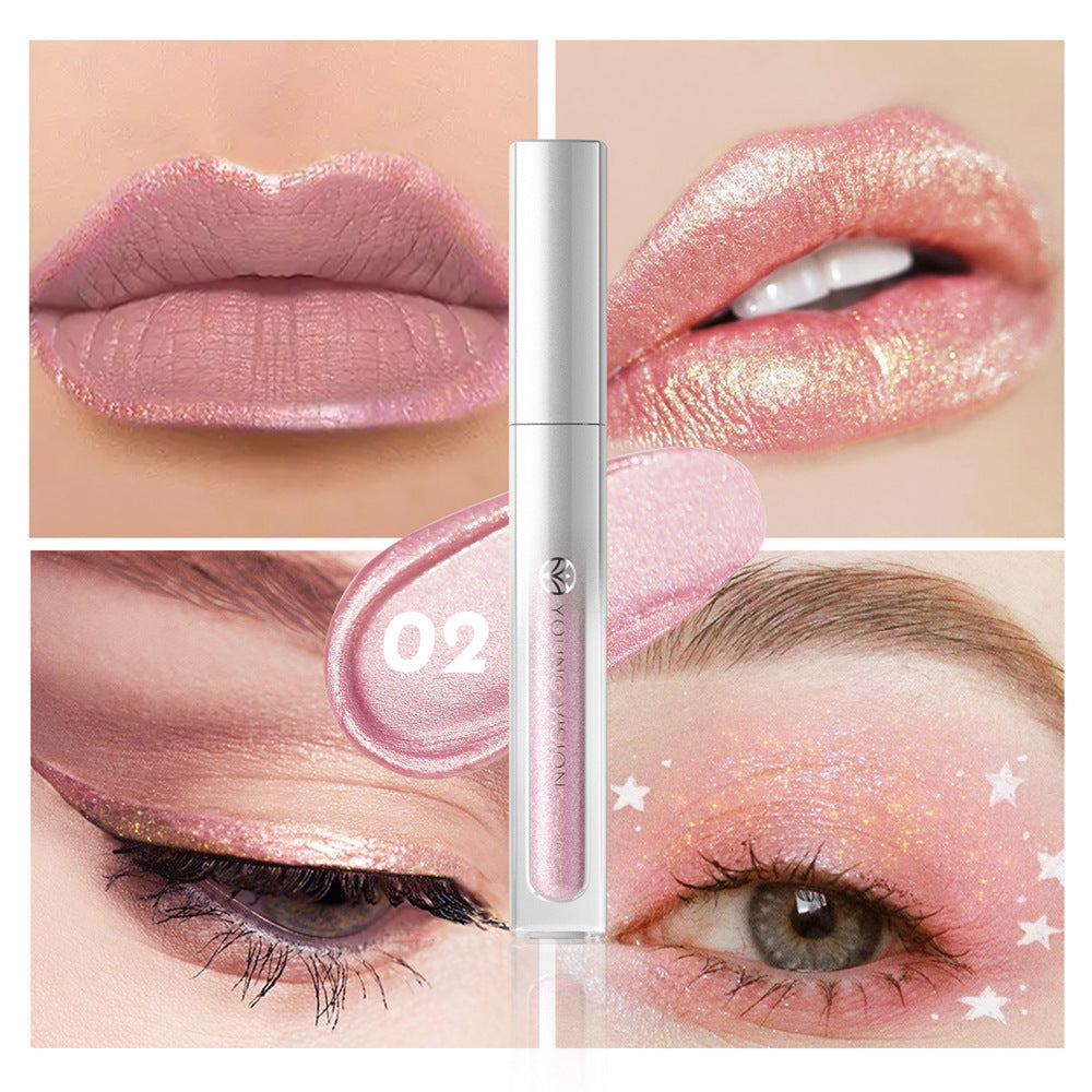 8 Colors Lip Gloss Not Easy To Stick Cup Eye Shadow