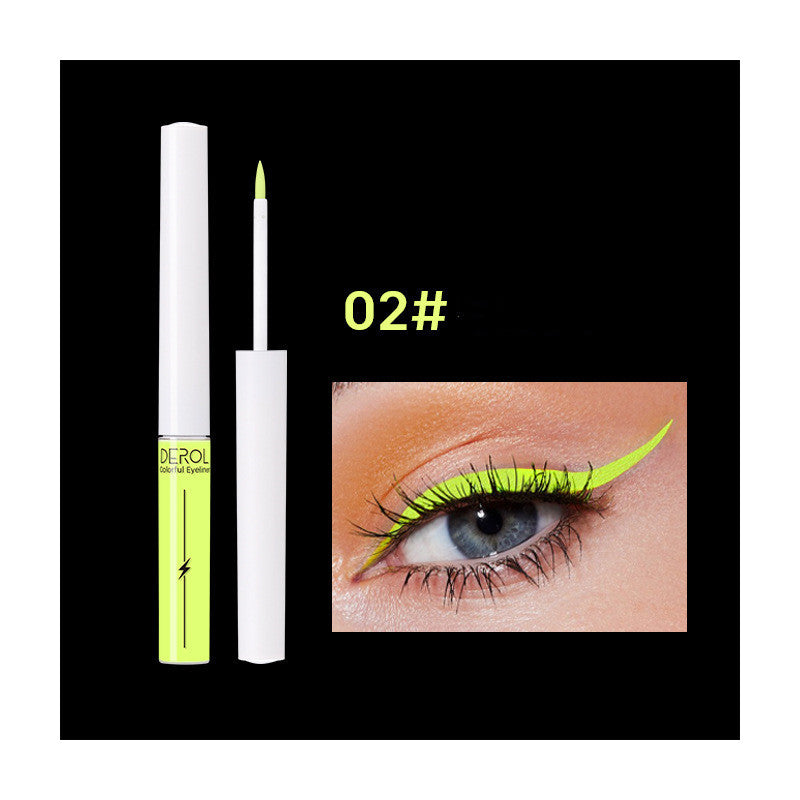 Quick Drying Water-soluble Color Luminous UV Eyeliner Liquid Pen