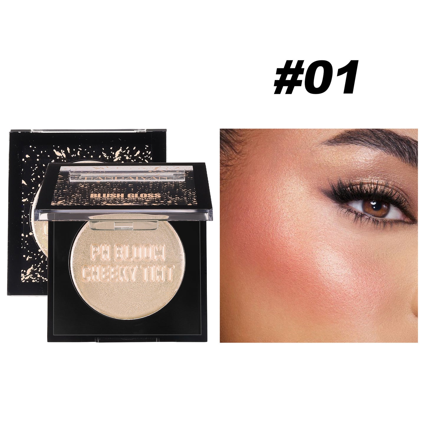 Blush Cream Lip Cheek Plate Multi-purpose Pearlescent Monochrome