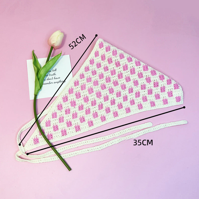 All-matching Triangular Binder Knitted Hair Band