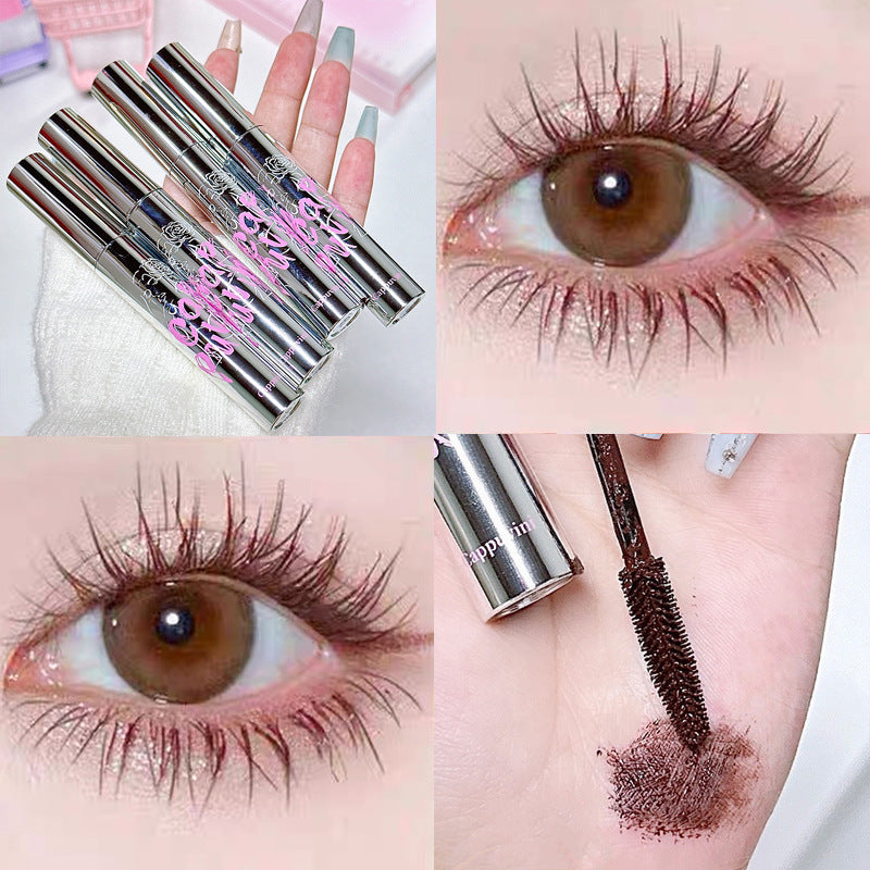 Cappuvini Light Feather Three-dimensional Mascara Gentle Brown Long