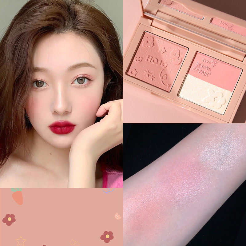 Three-in-one Highlighter Natural Three-dimensional Shadow Blush