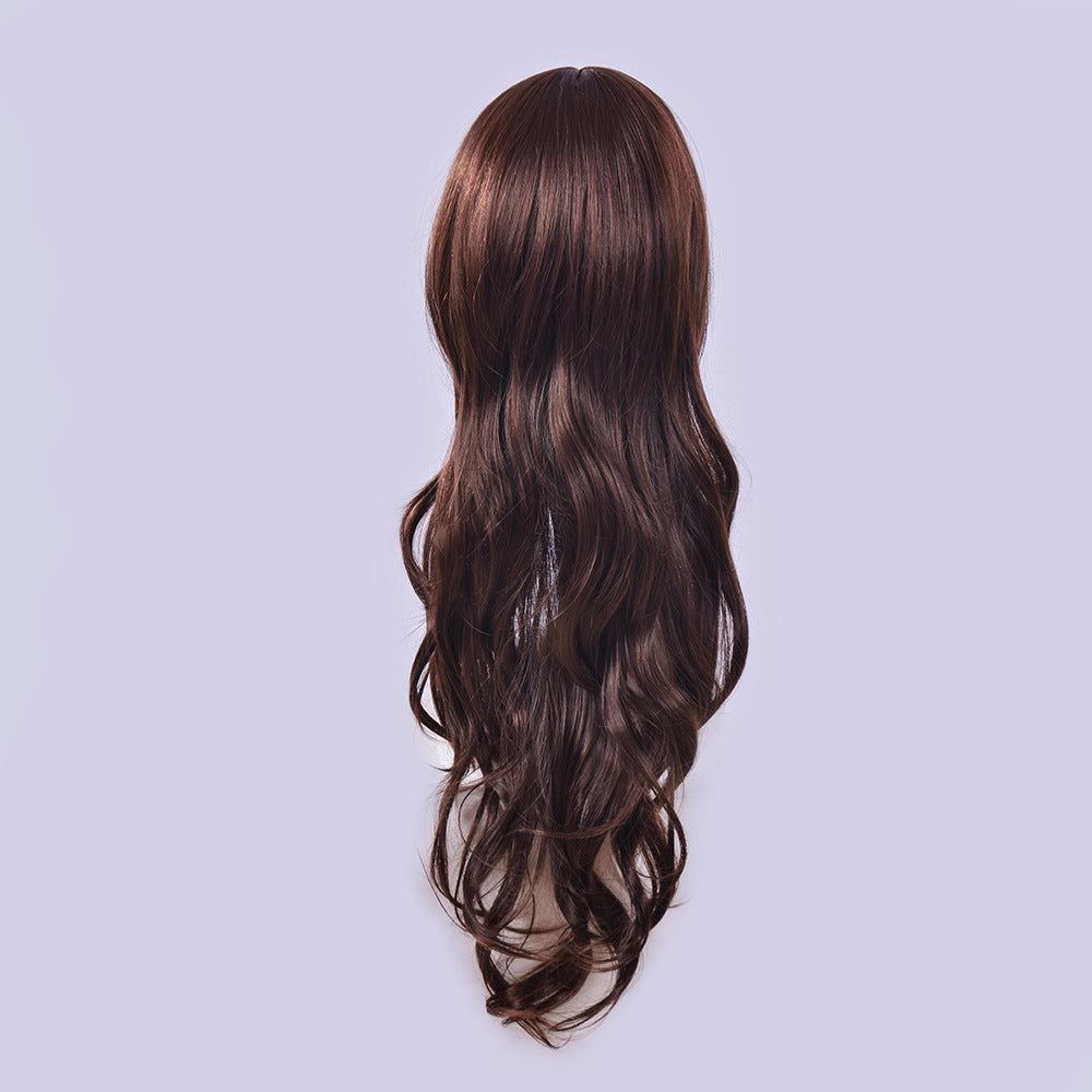 Full Head Pull-over Style Air Bangs High Temperature Silk Curls