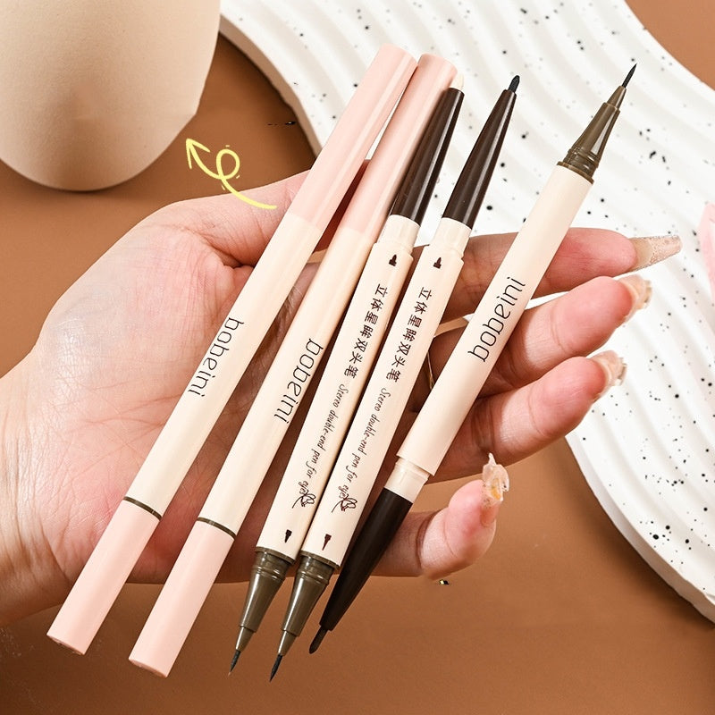Double-headed Glue Pen Long-lasting Liquid Eyeliner Silky Easy To Use Eye Shadow Pen