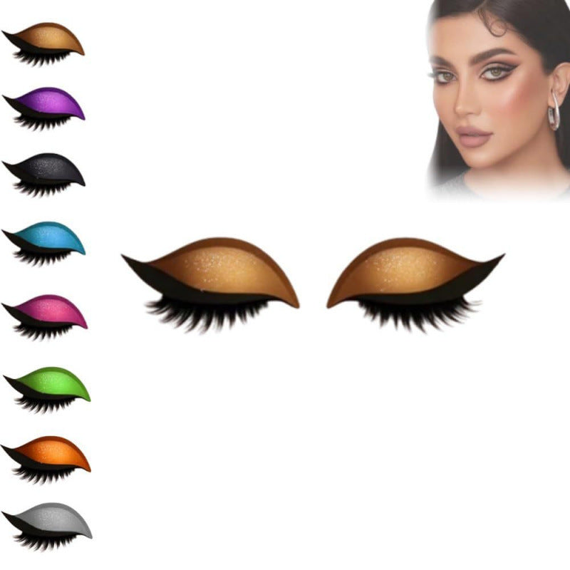 Lazy Eyeshadow Eyelash Stickers
