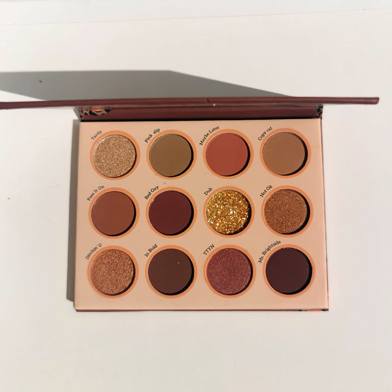 Makeup Wild Rose 12 Color Eyeshadow Palette Pearlescent Matte Earth Color Fairy Palette Fairy Eyeshadow