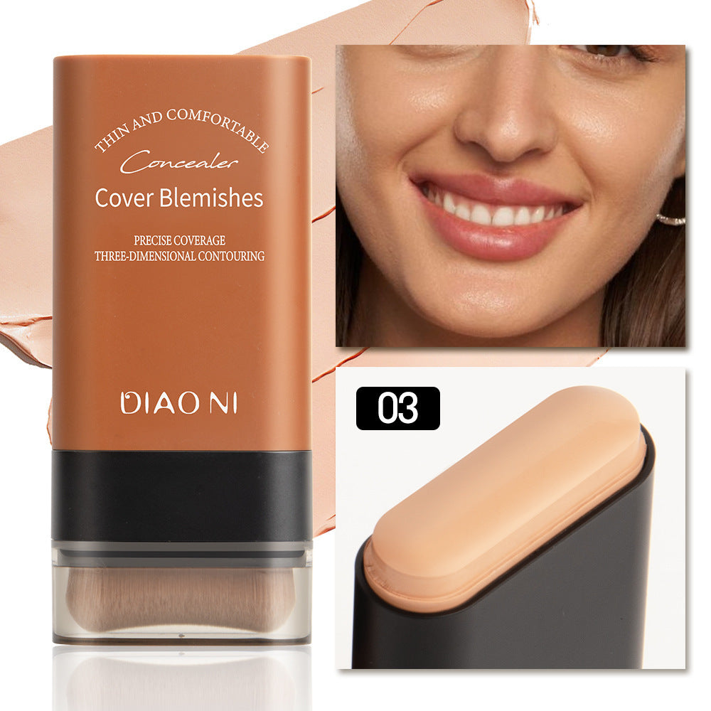 DIAONI With Brush 5 Colors 20g Moisturizing Light Transparent Concealing Foundation