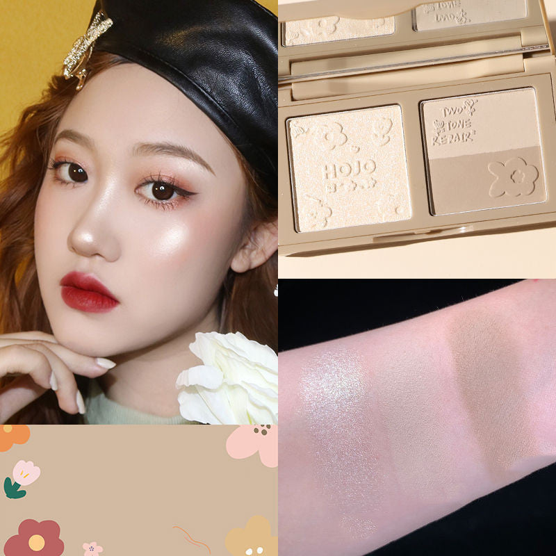Three-in-one Highlighter Natural Three-dimensional Shadow Blush