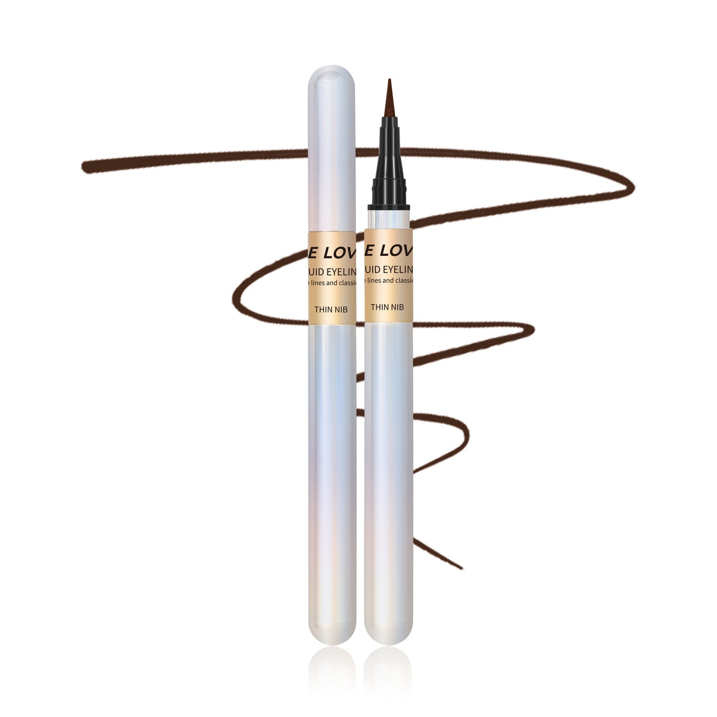 Quick-drying Durable Waterproof And Sweatproof Not Smudge Smear-proof Makeup Brown Liquid Eyeliner