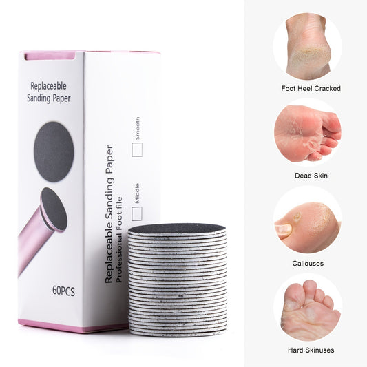 Electric Foot Grinder Applicable Grinding Disc Volcanic Rock Material Calluses Removing Cutin Pumice Stone Sandpaper Foot Grinder Abrasive Paper