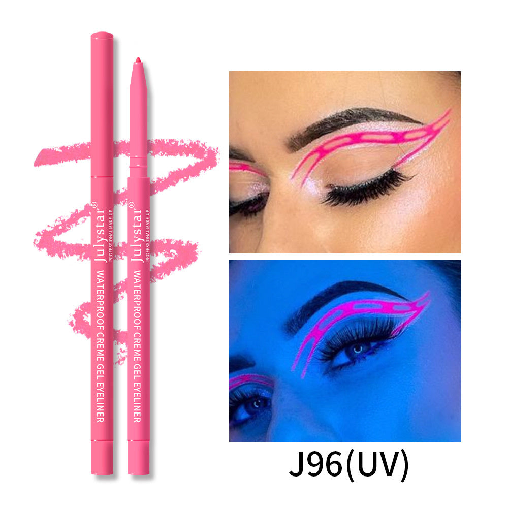 Color UV Fluorescent Eyeliner Waterproof And Oil-proof Not Smudge