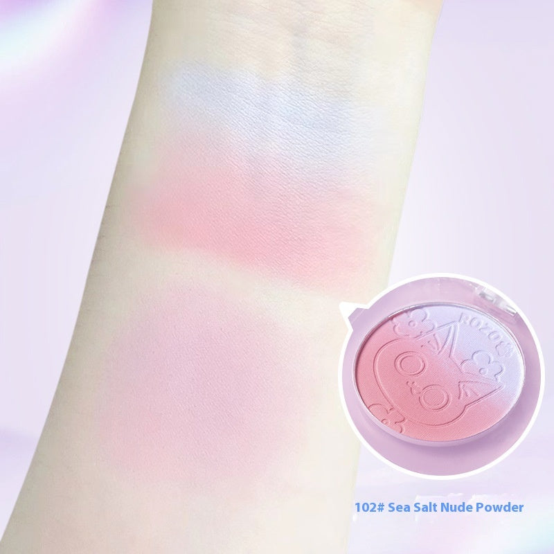 Two-tone Gradient Natural Brightening Matte Repair Blusher Plate