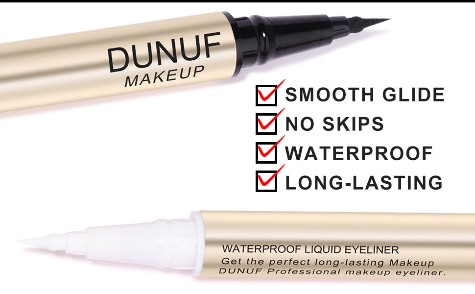 Simple And Smudge-free Long-lasting Double-ended Eyeliner