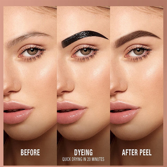 Tear Off Eyebrow Glue, Dye Eyebrow Paste, Waterproof And Non Fading