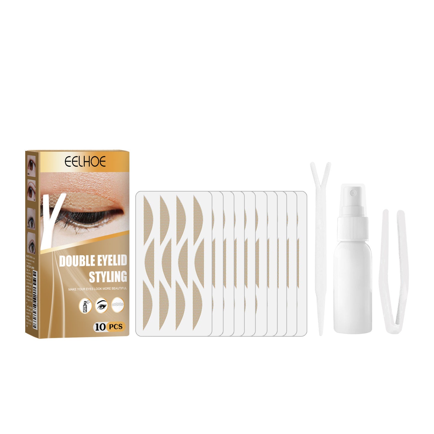 Double Eyelid Stickers Eye Beauty Tape Lace Mesh Invisible