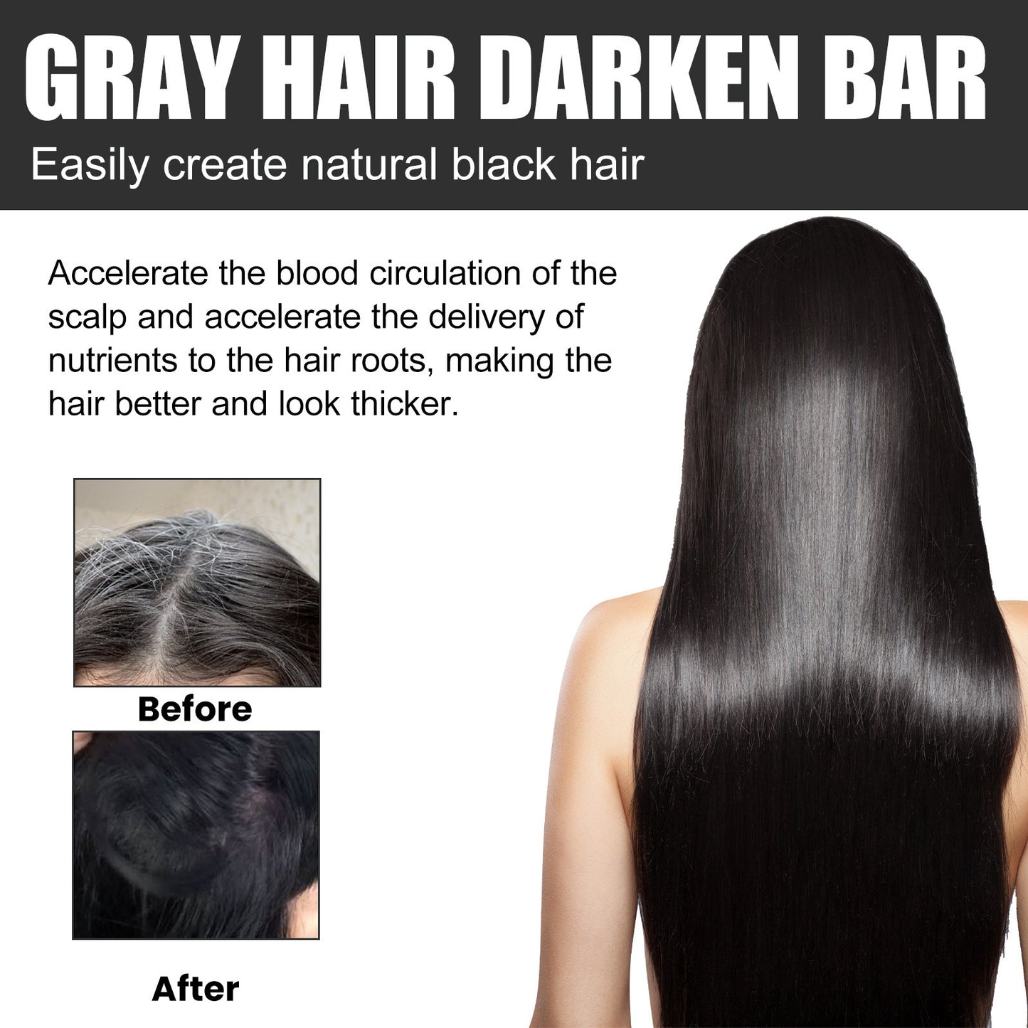 Black Hair Soap Repair Black Hair Fixing Massage Moisturizing Care Soap