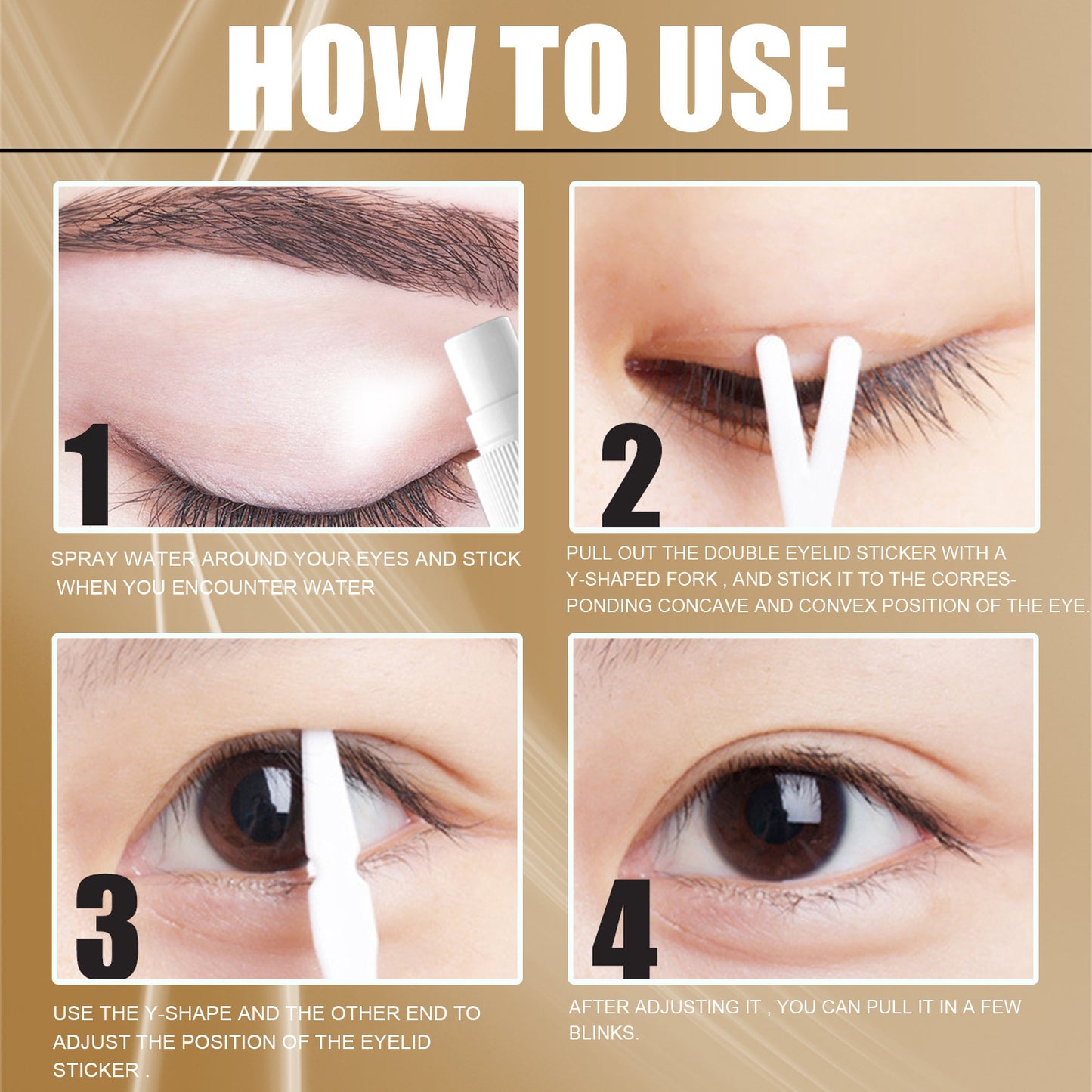 Double Eyelid Stickers Eye Beauty Tape Lace Mesh Invisible