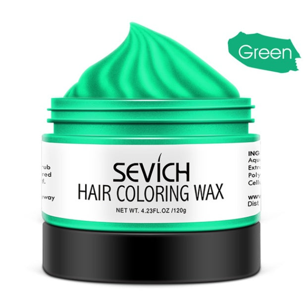 Disposable colored hair mud
