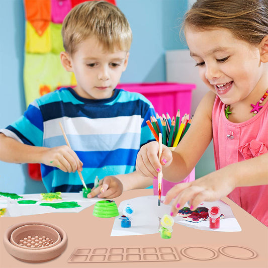 Silicone Painting Mat Kids Graffiti Painting Clay Mat