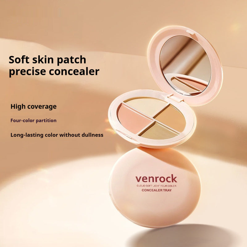 Cloud Soft Light Four Color Concealer Tray Clear To Take Paste