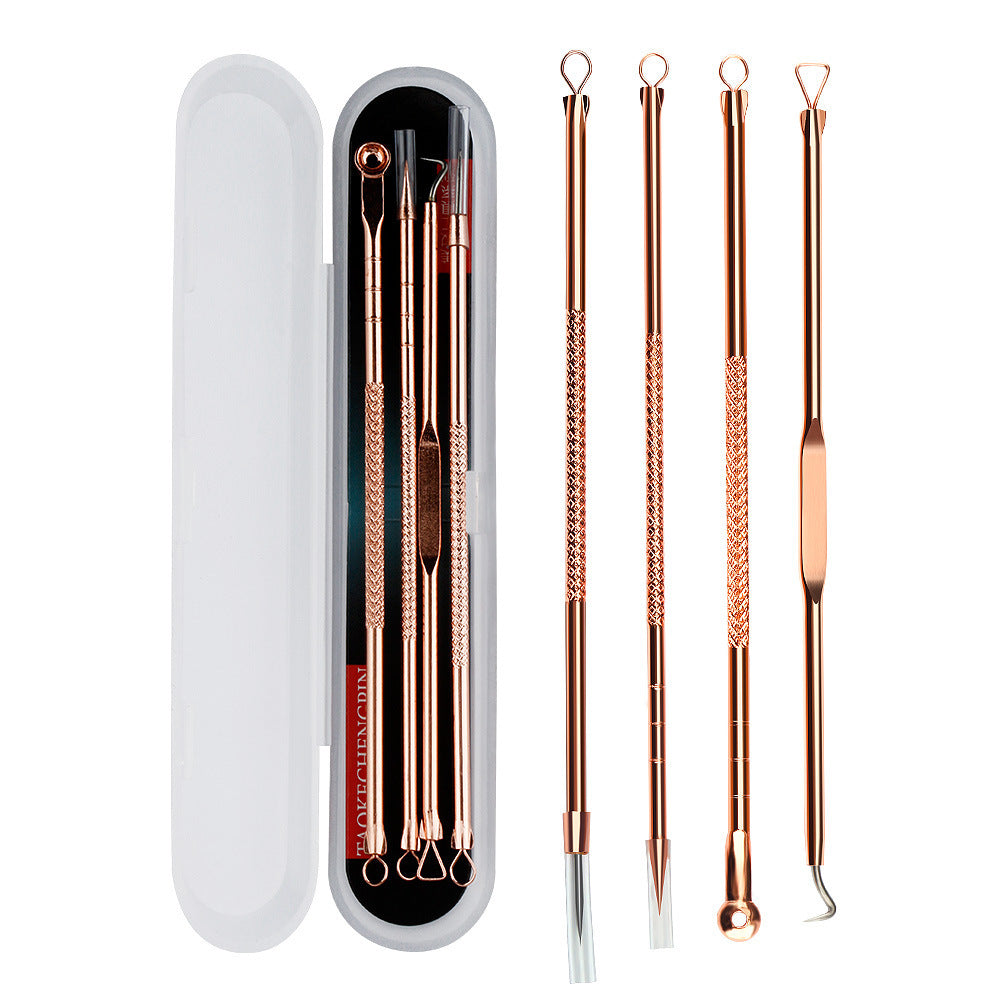 Four Piece Stainless Steel Acne Needle Set