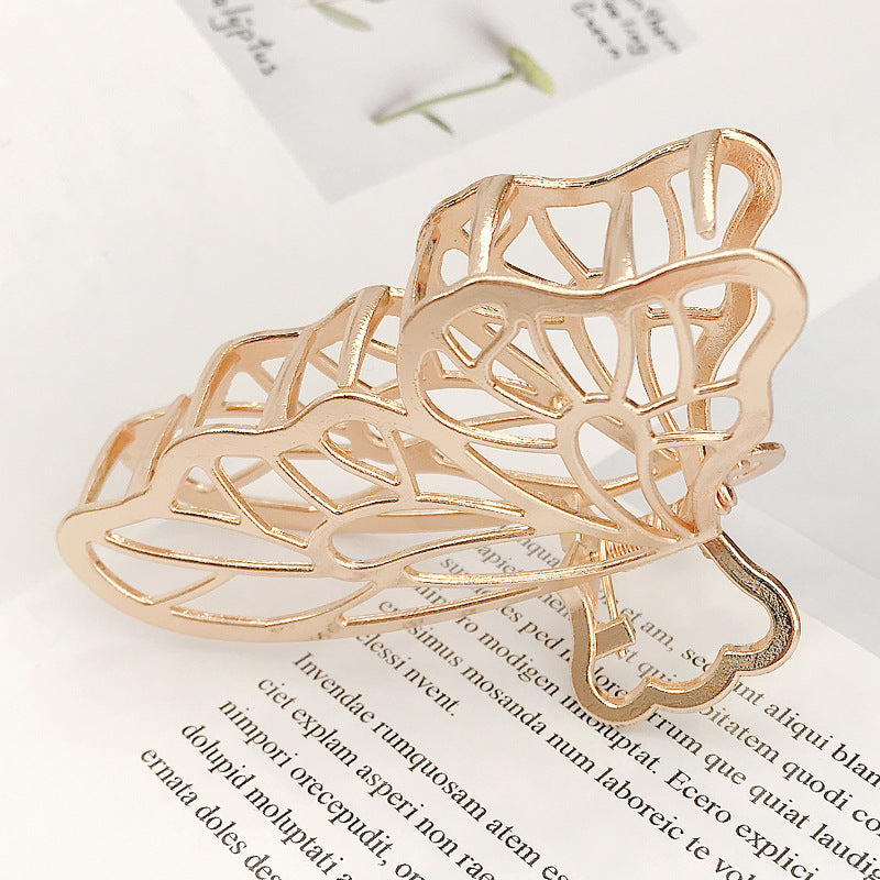 Korea Simple Large Metal Butterfly Hairpin