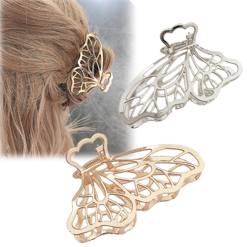 Korea Simple Large Metal Butterfly Hairpin