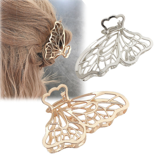Korea Simple Large Metal Butterfly Hairpin