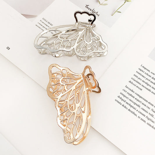 Korea Simple Large Metal Butterfly Hairpin