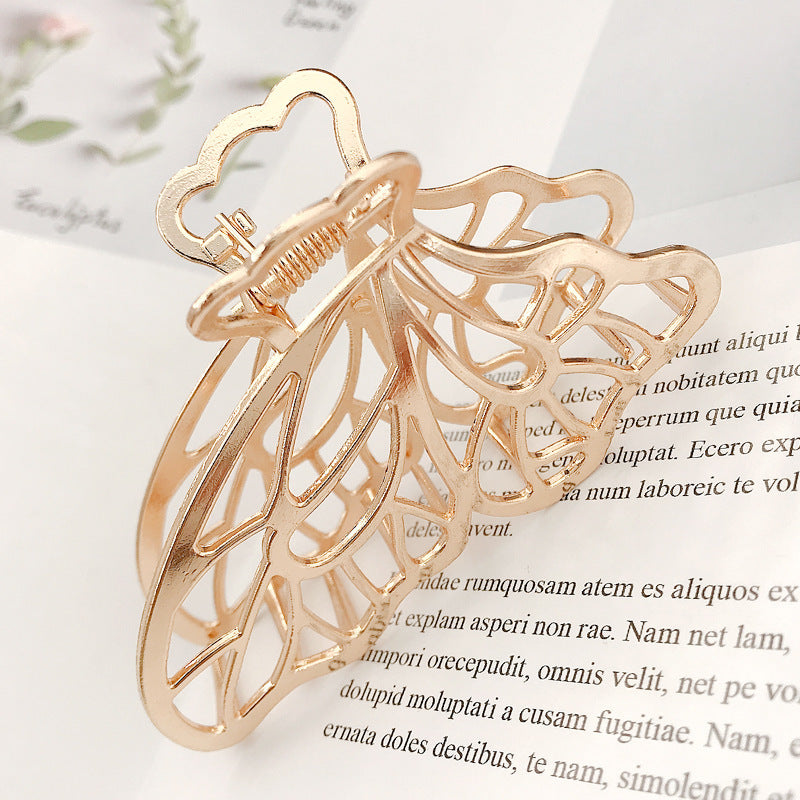 Korea Simple Large Metal Butterfly Hairpin
