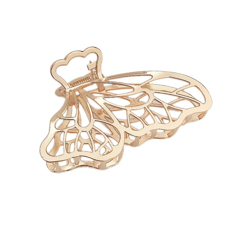 Korea Simple Large Metal Butterfly Hairpin