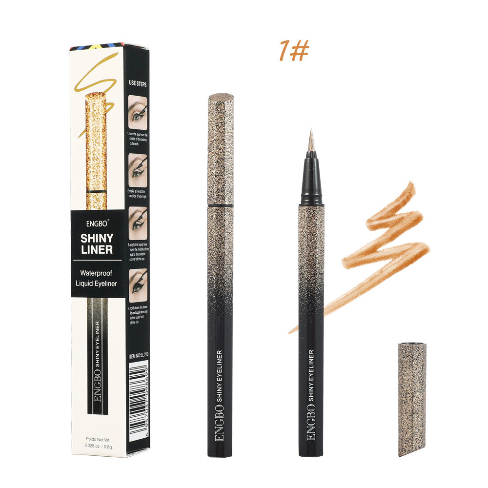 Color Quick Drying Starry Pearlescent Eyeliner