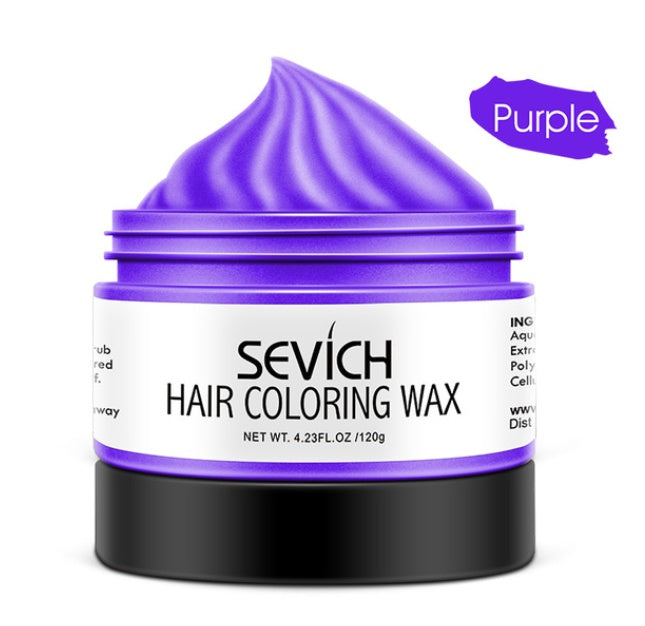 Disposable colored hair mud