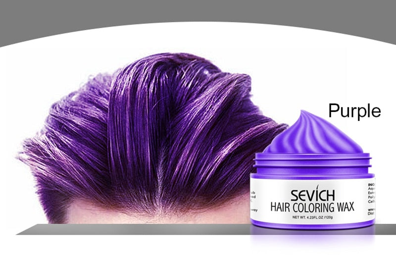 Disposable colored hair mud