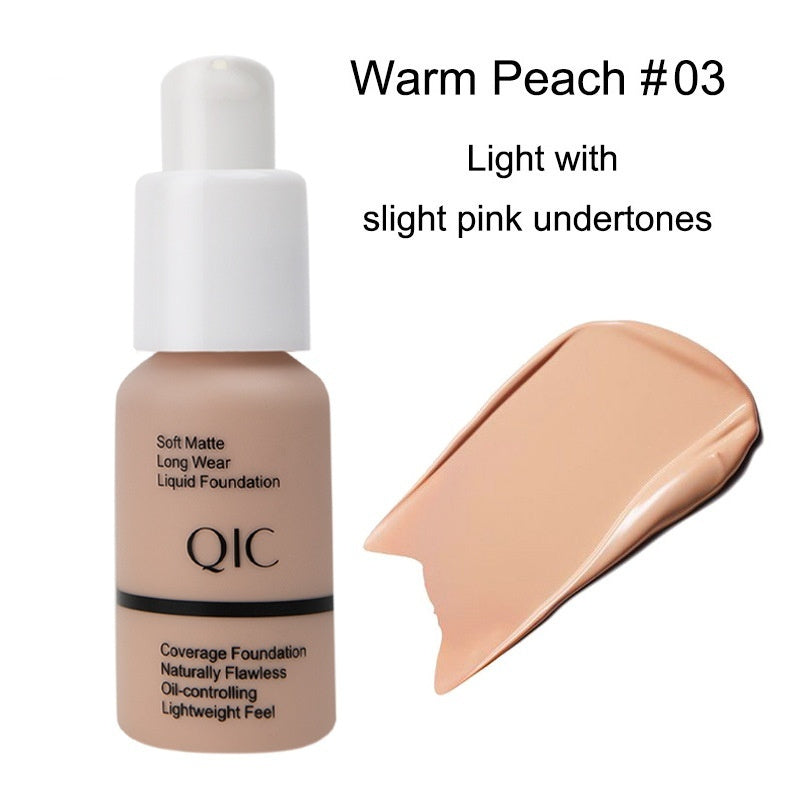 Concealer Smear-proof Makeup Waterproof Invisible Pore Liquid Foundation