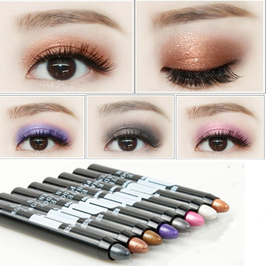 Pearlescent lying silkworm pen