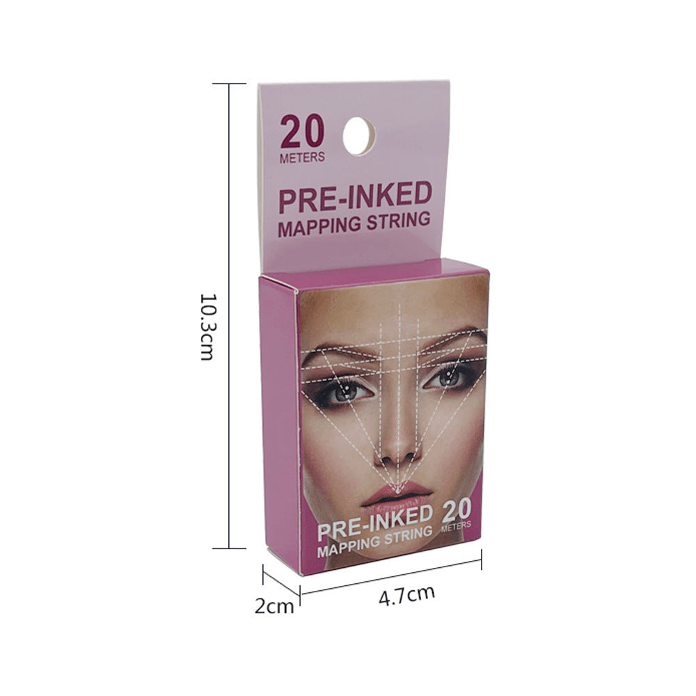 Ink Mapping Line Box Tattoo Eyebrow Design Measurement Symmetry