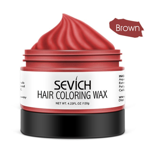 Disposable colored hair mud