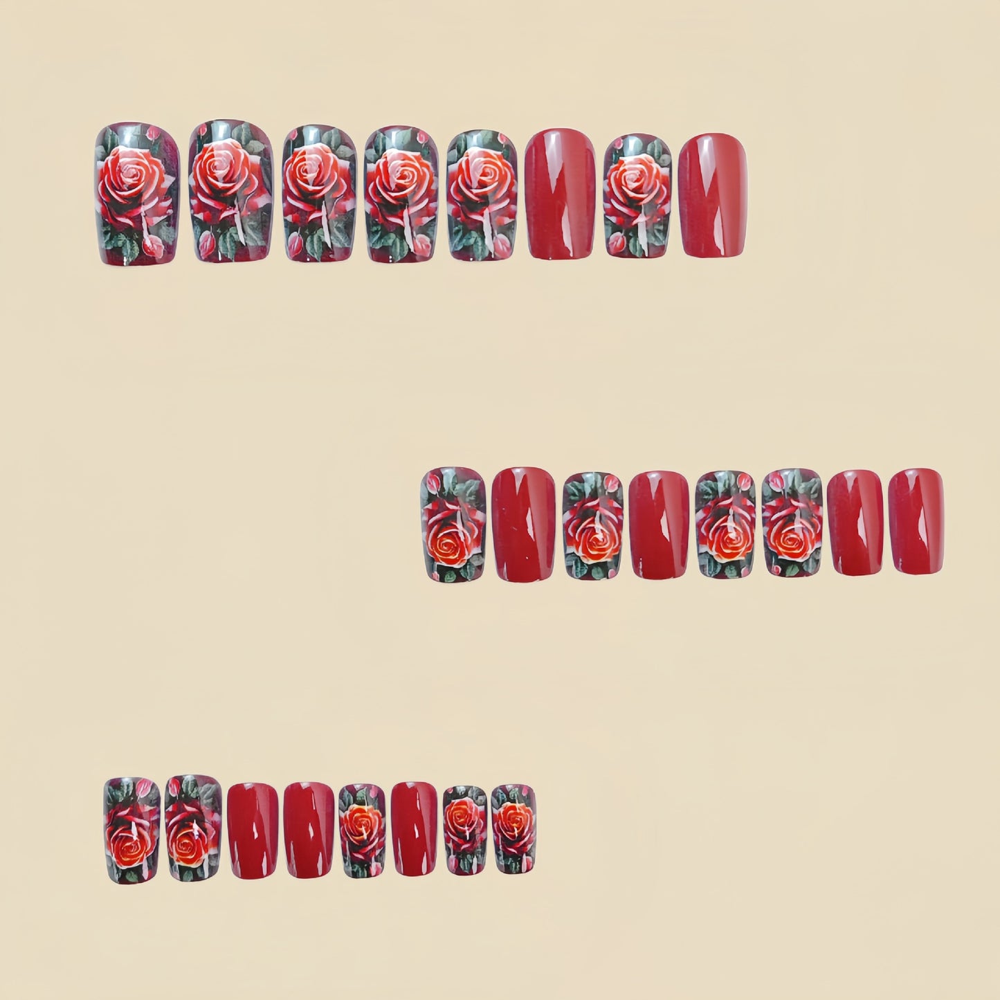 Detachable 24 Pieces Fake Nail Patch