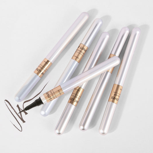 Quick-drying Durable Waterproof And Sweatproof Not Smudge Smear-proof Makeup Brown Liquid Eyeliner