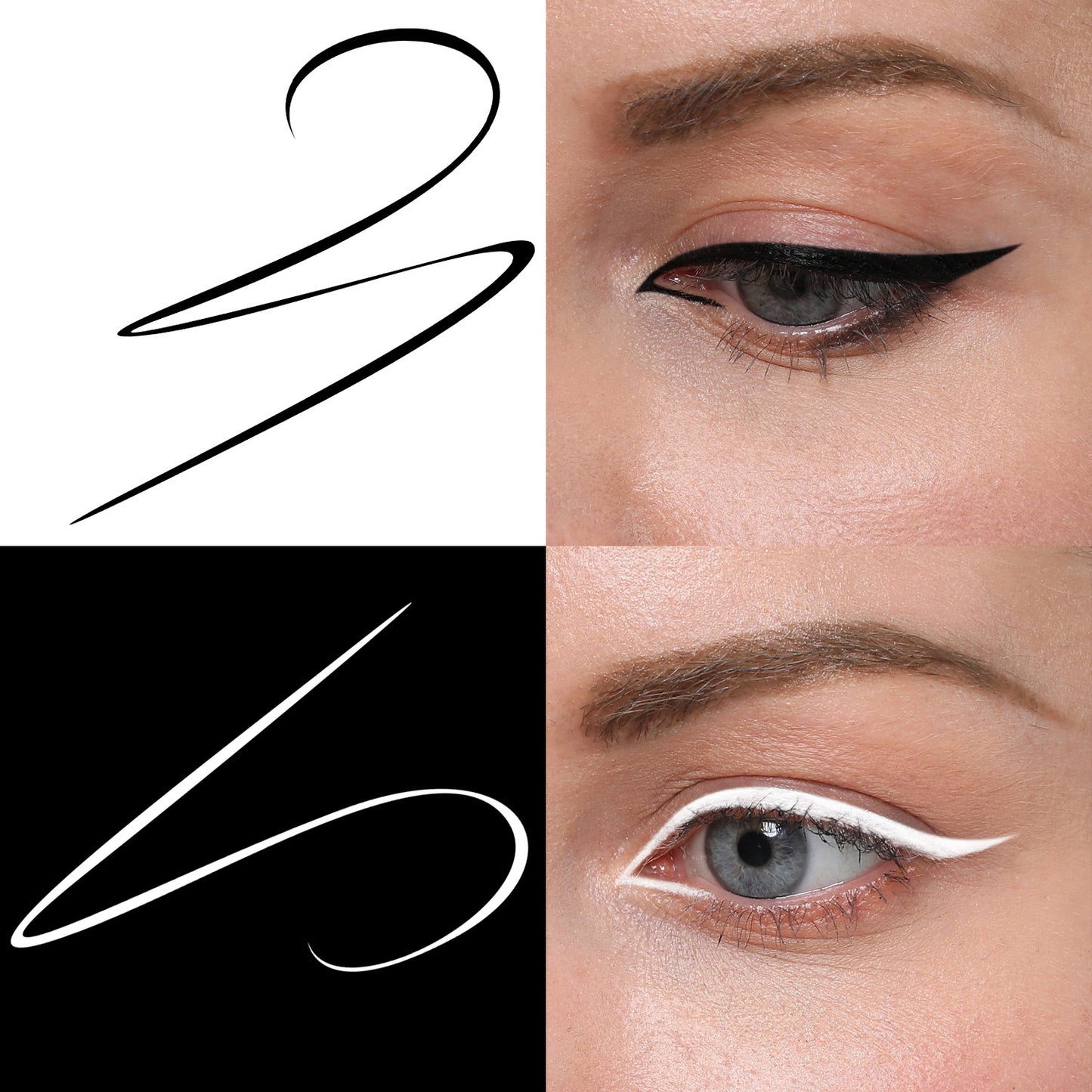 Simple And Smudge-free Long-lasting Double-ended Eyeliner