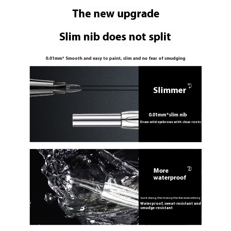 Two-fork Eyebrow Pencil Waterproof And Sweat-proof Natural Three-dimensional Wild Multi-purpose