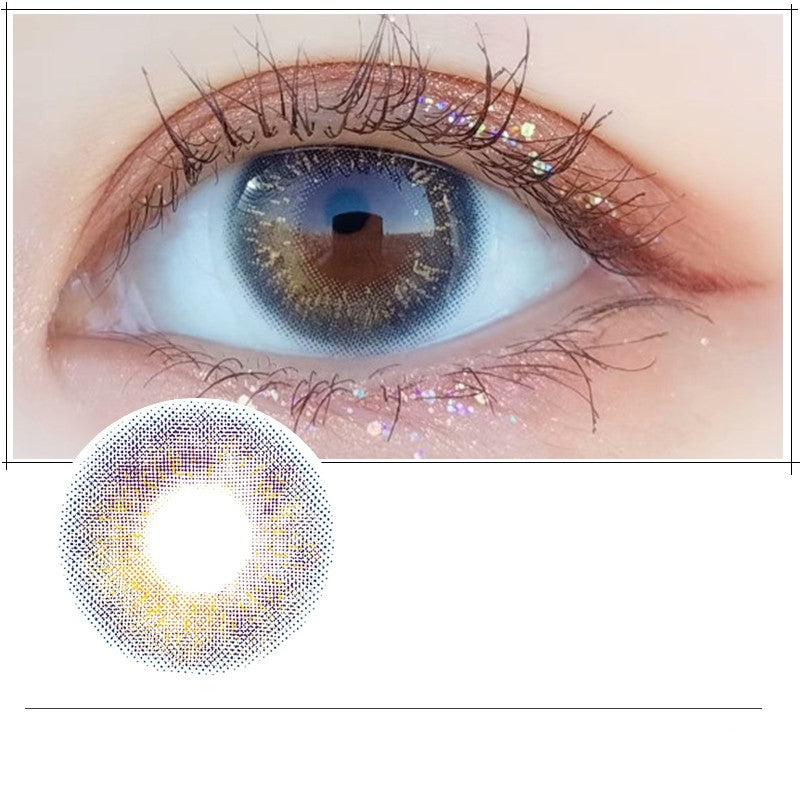 Beauty Pupil Male Students Natural Blue Male Gray Myopia Brown