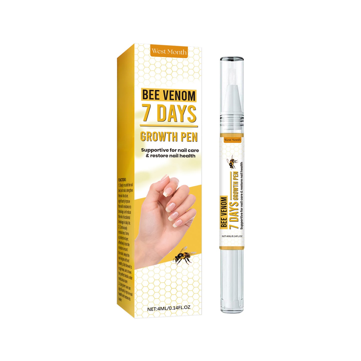 Bee Nail Repair Solution Brightening Nails