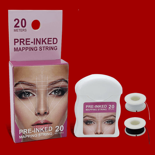 Ink Mapping Line Box Tattoo Eyebrow Design Measurement Symmetry