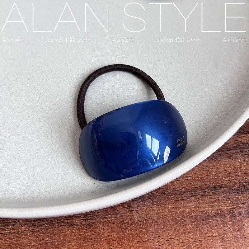 Oval Acetate Hair Band Ins Online Influencer Fashion Hair Rope Rubber Band Ponytail Bun Temperament Head Rope Top Cuft