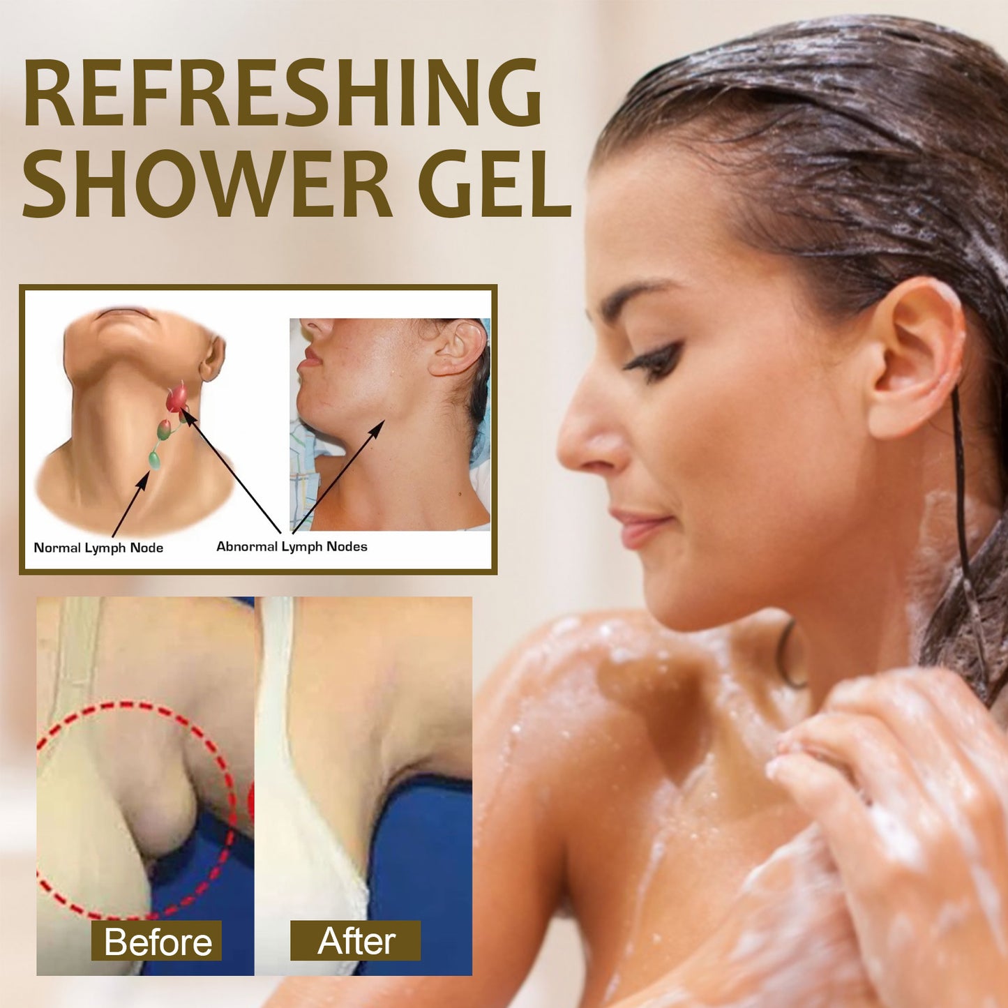 South Moon Lymph Ginger Shower Gel Dredge Lymph Slimming And Firming Thin Waist Lazy Cleaning Softening Skin