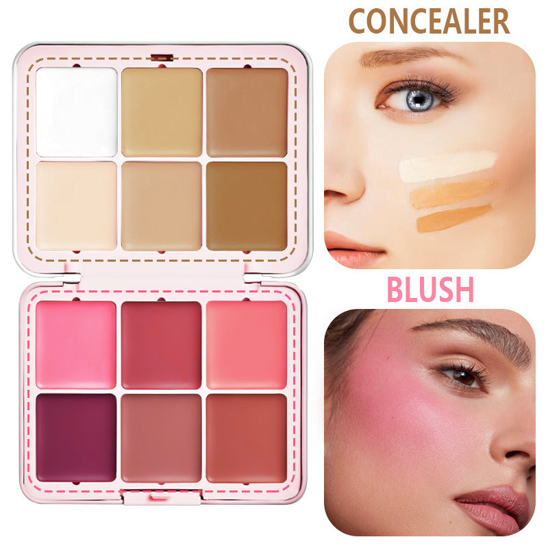 12 Color Iron Box Rouge Natural Matte Blusher