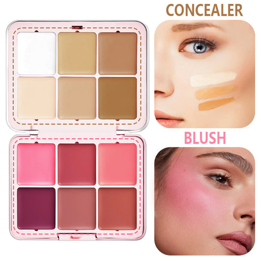 12 Color Iron Box Rouge Natural Matte Blusher