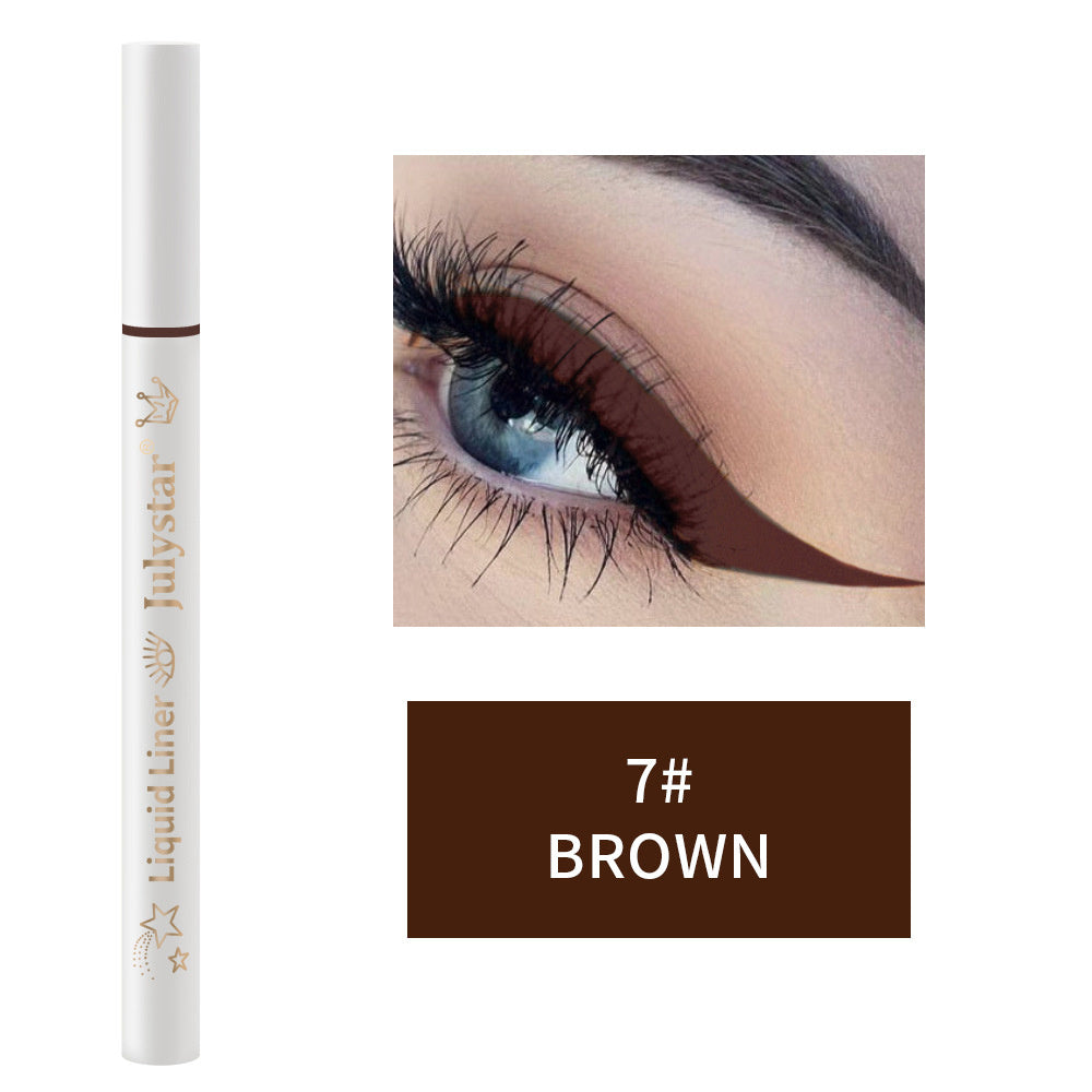 Colorful Waterproof Easy To Color Slim Beginner Liquid Eyeliner Not Smudge